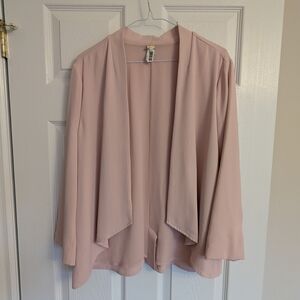 Tristan Soft Pink Open Front Blazer